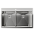 Фото товара: Rivelato RINOX 8050 2В INOX, мойка, нержавеющая сталь