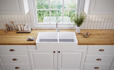 ALVEUS NEOCERAMIC, мойка, нержавеющая сталь, белый