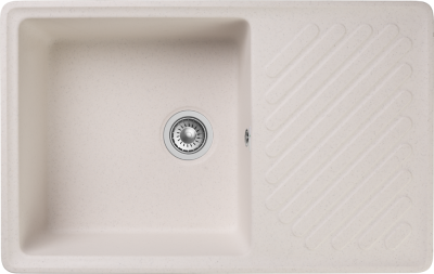 Детальное фото товара: GranFest QUARZ GF-ZL-52, мойка, гранит, белый