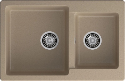 Детальное фото товара: GranFest PRACTIK GF-P-780 K, мойка, мрамор, песочный