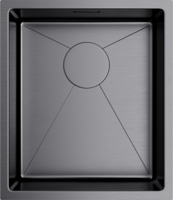 Детальное фото товара: Omoikiri Taki 38-U/IF-GM, мойка, нержавеющая сталь/вороненая сталь