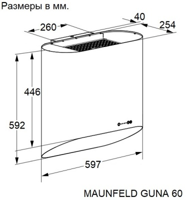 Детальное фото товара: Maunfeld GUNA 60 Black/Anthracite with Pink Gold