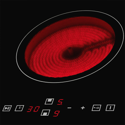 Детальное фото товара: Monsher MHE 33 стеклокерамическая поверхность