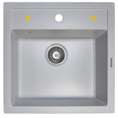 Детальное фото товара: Ecoshtein PLATZ 515, мойка, гранит, серый шелк