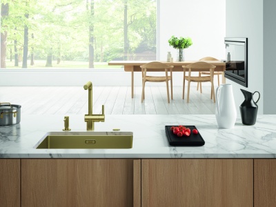 Детальное фото товара: Franke BXM 210/110-50 F-INOX, мойка, нержавеющая сталь, золото