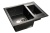 GranFest QUADRO GF-Q-610 K, мойка, мрамор, черный Детальное фото товара: GranFest QUADRO GF-Q-610 K, мойка, мрамор, черный