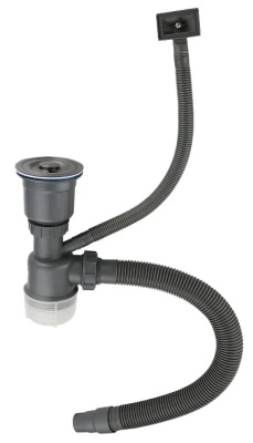 Детальное фото товара: GranFest cифон одинарный GF-01 PVD графит