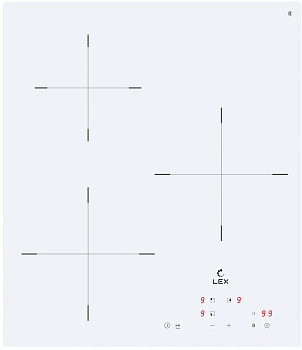 Фото товара: LEX EVI 430A WH индукционная поверхность