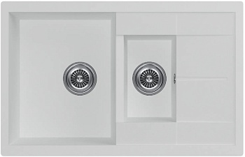 Фото товара: KUCHENSTERN FLUG 60-2, мойка, гранит, белый