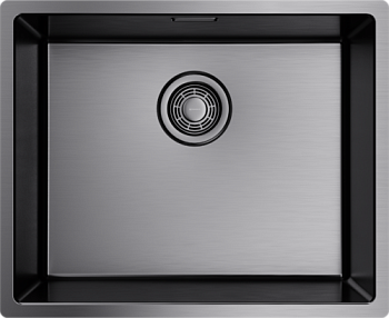 Фото товара: Omoikiri Tadzava 54-U/I-IN Ultra-GM, мойка, вороненая сталь