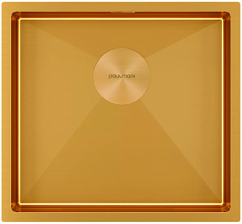 Фото товара: Paulmark NEXT 48 UNI, мойка, нержавеющая сталь, брашированное золото