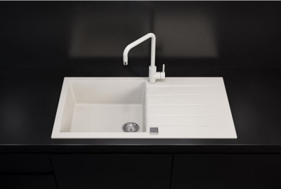 Детальное фото товара: ALVEUS GRANITAL CADIT 50 ARCTIC - G11, мойка, гранит, белый (в комплекте с сифоном 1132823)