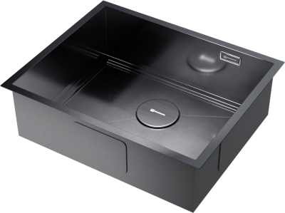 Детальное фото товара: Omoikiri Kasen 54-16 INT GM, мойка, нержавеющая сталь/вороненая сталь 