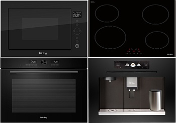 Фото товара: KORTING HI 64013 B + OKB 1680 GN MW + KMI 825 TGN + KCM 9830 BCG