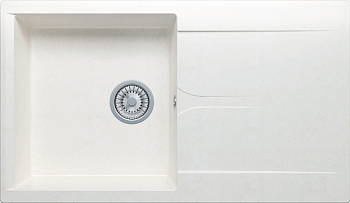 Фото товара: Polygran GALS-860, мойка, мрамор, белый хлопок 36