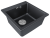 Детальное фото товара: Paulmark KANTE 50, мойка, гранит, черный металлик