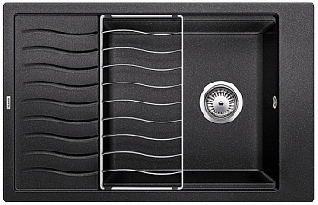 Фото товара: Blanco Elon XL 6S, мойка, гранит, антрацит с клапаном-автоматом