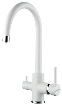 Фото товара: Paulmark ESSEN, смеситель, белый матовый