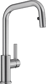 Фото товара: Blanco Jandora-S, смеситель, нержавеющая сталь матовая