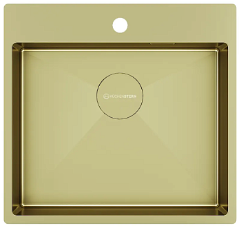 KUCHENSTERN WERK 60, мойка, нержавеющая сталь, золото Фото товара: KUCHENSTERN WERK 60, мойка, нержавеющая сталь, золото