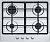 Фото товара: Franke FHSM 604 4G XS C газовая поверхность