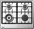 Фото товара: Midea MG643TX газовая поверхность