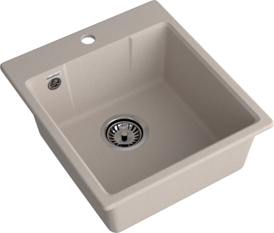 GranFest URBAN GF-UR-644, мойка гранит, песочный Детальное фото товара: GranFest URBAN GF-UR-644, мойка гранит, песочный