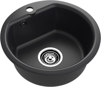 Детальное фото товара: ЭкоМ М-435, мойка, мрамор, черный