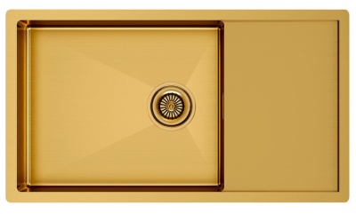 Детальное фото товара: Paulmark GERBERG 78F UNI, мойка, нержавеющая сталь, брашированное золото