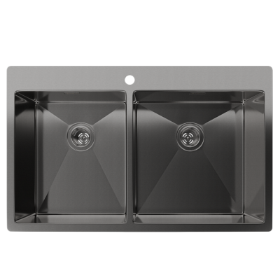 Rivelato RINOX 8050 В2 PVD black, мойка, нержавеющая сталь, черный