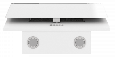 Детальное фото товара: Elikor Сапфир 60П-430-К3Д белый/белое стекло