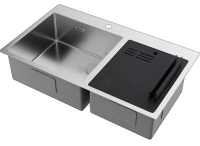 Omoikiri Akisame 86-2 Side-IN, мойка, нержавеющая сталь Детальное фото товара: Omoikiri Akisame 86-2 Side-IN, мойка, нержавеющая сталь