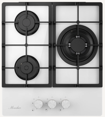 Детальное фото товара: Monsher MGG 43 Blanc газовая поверхность