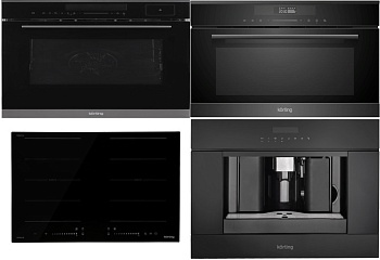 Фото товара: KORTING HIB 68900 B IMOVE + OKB 1350 S GNBX STEAM + KMI 830 GNBX + KCM 9200 BG