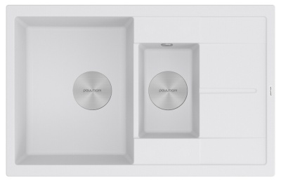 Paulmark FLUGEN 60/1,5, мойка, гранит, белый Paulmark FLUGEN 60/1,5, мойка, гранит, белый