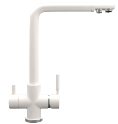 Maunfeld MFQT-16W, смеситель, гранит, кремовый