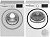 Фото товара: Beko стирка B3WFR572WW + сушка B3T68230