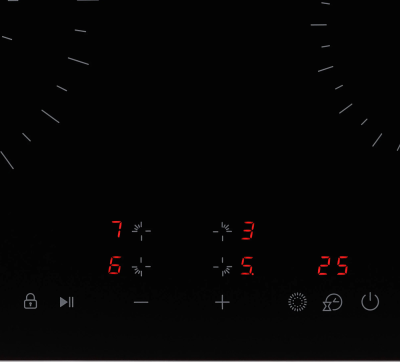 Детальное фото товара: Krona ZAUBER 60 BL 1DZTK стеклокерамическая поверхность