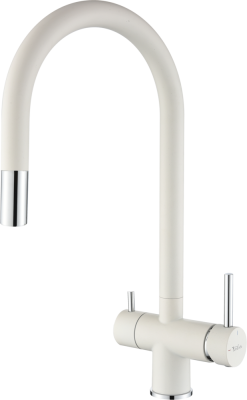 Фото товара: Rivelato TREVI 2433505 brina cromo, смеситель, иней/хром