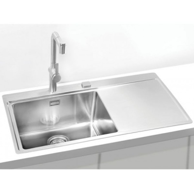 Детальное фото товара: ALVEUS PURE 50L new KMB-90, мойка, нержавеющая сталь, левая (в комплекте с сифоном 1148858)