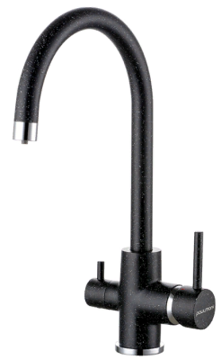 Детальное фото товара: Paulmark ESSEN, смеситель, гранит, черный