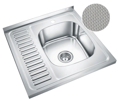 Детальное фото товара: Emar T6060RQ Decor, мойка, нержавеющая сталь