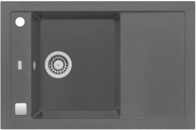 ALVEUS FORMIC 30 GRANITAL+ STEEL-G04M, мойка, гранит, серый (в комплекте с сифоном 1127749)