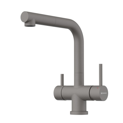 Omoikiri Takamatsu-S-GR, смеситель, гранит, leningrad grey