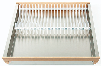 Фото товара: Tecnoinox лоток для сушки посуды Cassetto Dispensa Portapiatti 60 B50 Legrabox нерж.сталь+бук