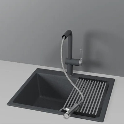 Детальное фото товара: GRANULA 8169 смеситель, гранит, графит