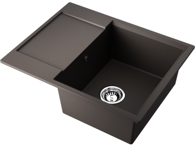 Omoikiri Daisen 65T-ES, мойка, гранит, эспрессо Детальное фото товара: Omoikiri Daisen 65T-ES, мойка, гранит, эспрессо