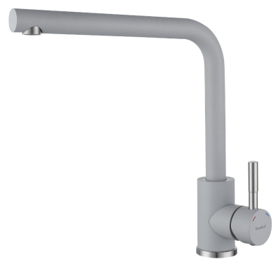 Детальное фото товара: GranFest GF-Z-5411, смеситель, гранит, серый