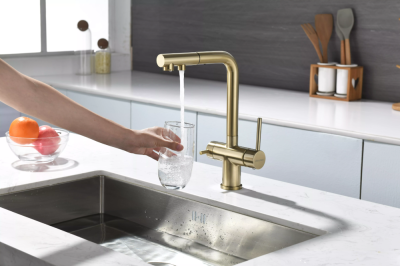 Детальное фото товара: Paulmark SERPENTINE, смеситель, светлое золото