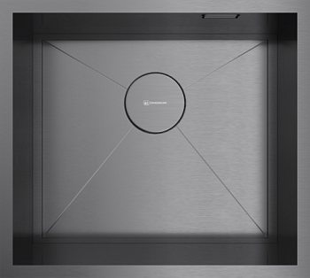 Фото товара: Omoikiri Kasen 49-16 INT GM, мойка, нержавеющая сталь/вороненая сталь 